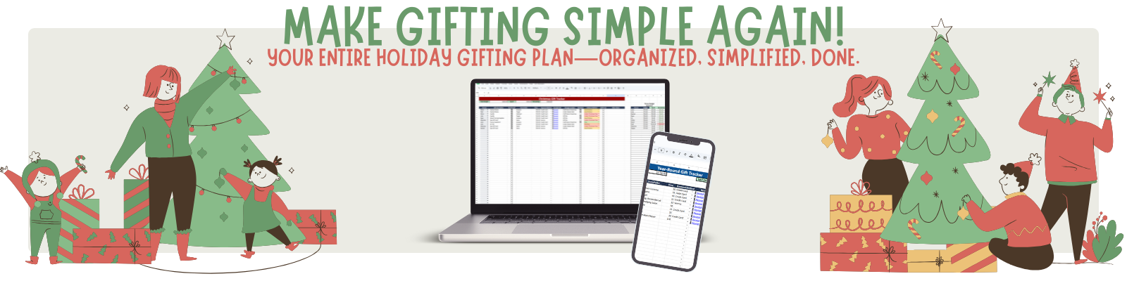 Stress-Free Family Gift Tracker Header